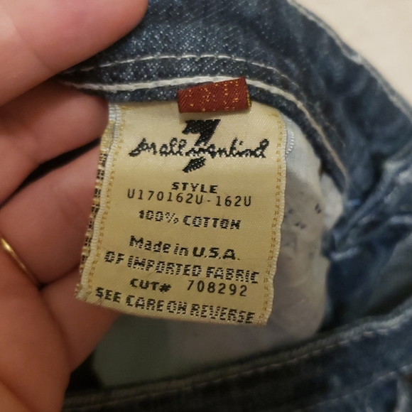 7 FOR ALL MANKIND Bootcut Blue Jeans sz 3 - Picture 7 of 7